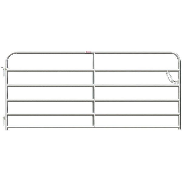 Behlen Country Gate, 96 in W Gate, 50 in H Gate, 20 ga Frame TubeChannel, Steel Frame, Red 40113088